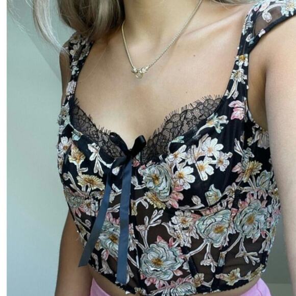 Victoria's Secret Other - Victoria's Secret Dream Angels Bustier Top Size 34D Fairy Whimsical Coquette